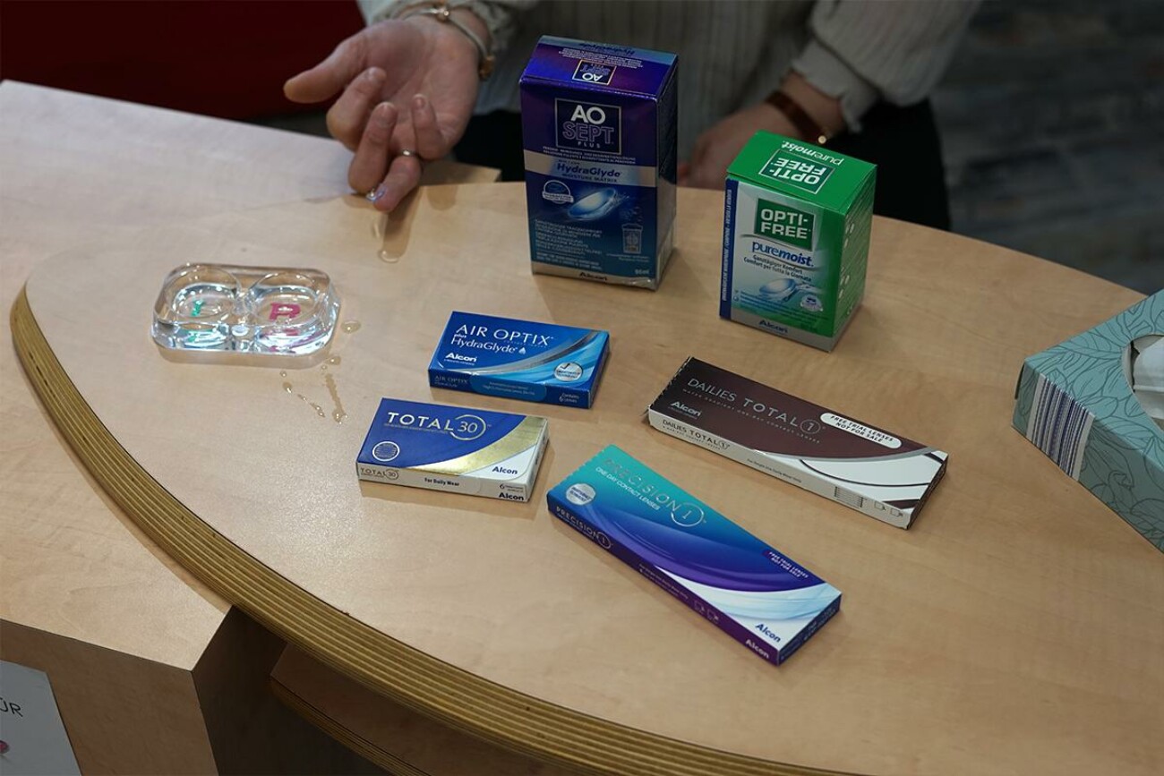 Eindrücke verschiedener Kontaktlinsen