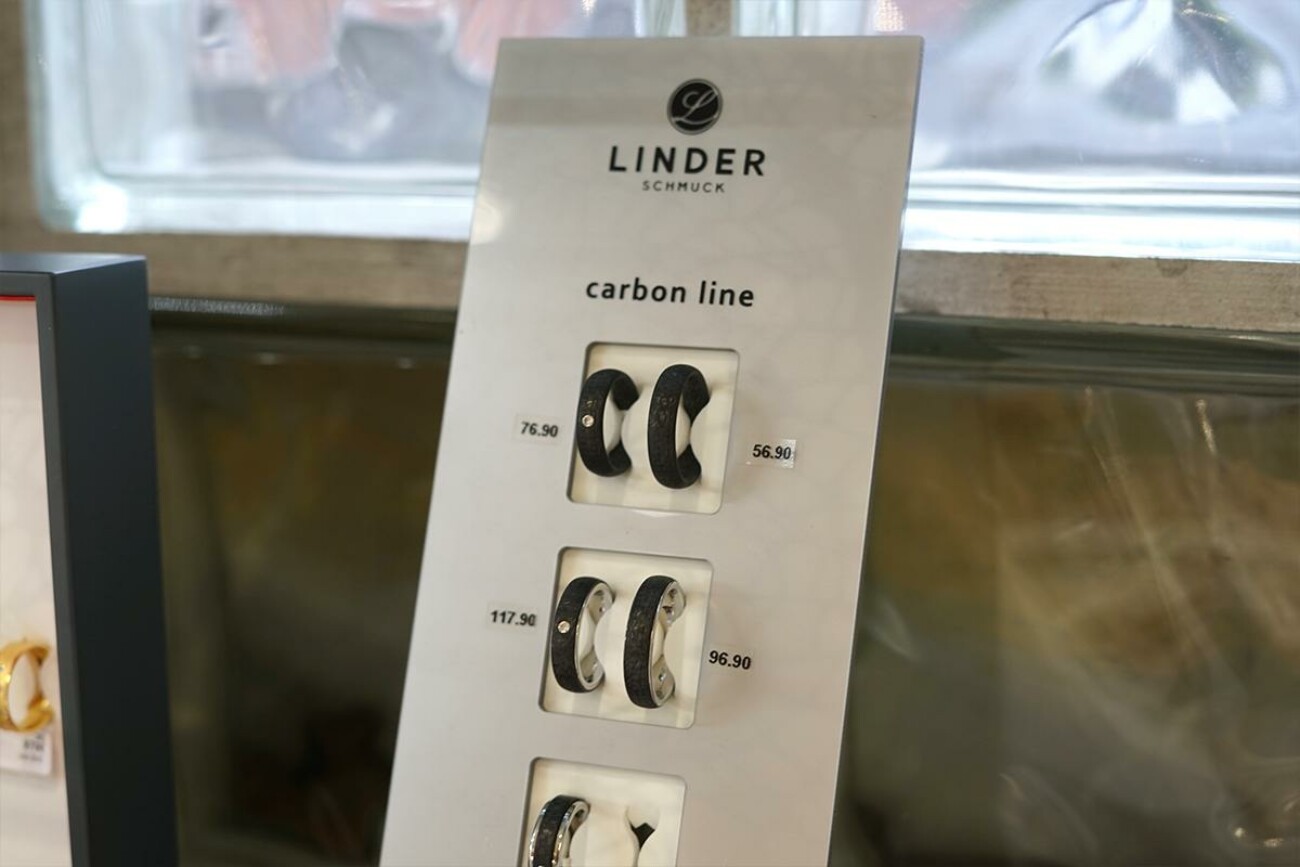 carbon line Ringe von Linder Schmuck